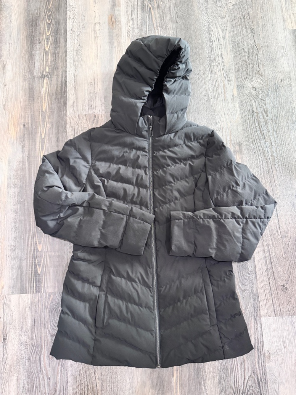 32 Degrees Black Hooded Puffer Coat, Women's  Size Small